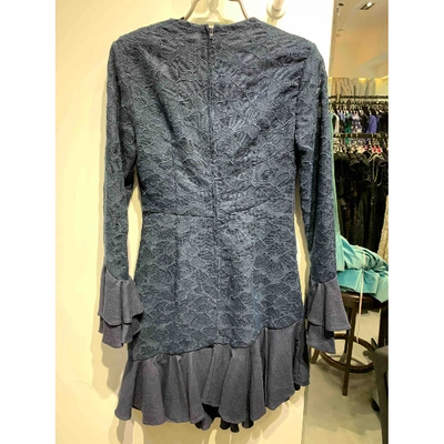 Pre-owned C/meo Collective Mini Dress In Navy