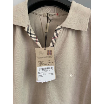 Pre-owned Burberry Beige Cotton  Top