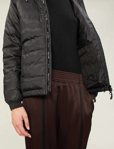 Shop Canada Goose Camp Hooded Quilted Jacket In Black