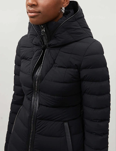 Shop Mackage Andrea Quilted Stretch Shell-down Jacket In Black