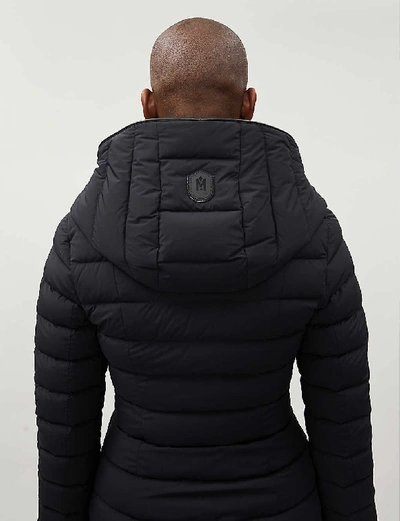 Shop Mackage Andrea Quilted Stretch Shell-down Jacket In Black