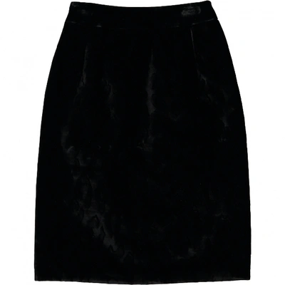 Pre-owned Christopher Kane Velvet Mid-length Skirt In Black
