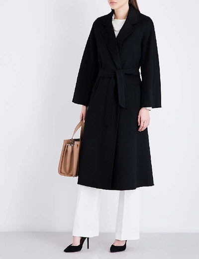 Max Mara Labbro Relaxed-fit Cashmere Coat In Black | ModeSens