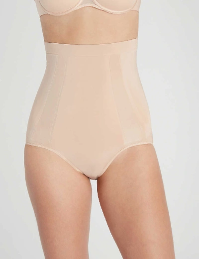 Shop Spanx Women's Soft Nude Ladies Soft Nude Beige Super Duper High-waisted Briefs, Size: