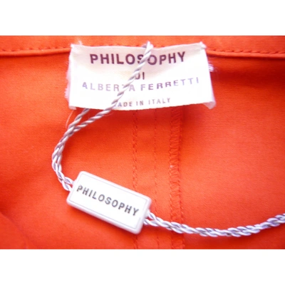 Pre-owned Philosophy Di Alberta Ferretti Jacket In Red