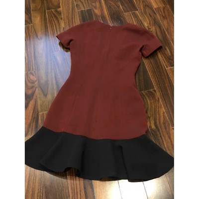 Pre-owned Victoria Beckham Mini Dress In Brown