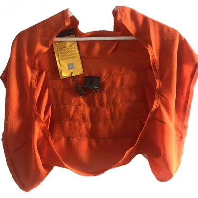 Pre-owned Fendi Orange Fox Jacket