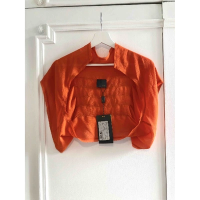 Pre-owned Fendi Orange Fox Jacket