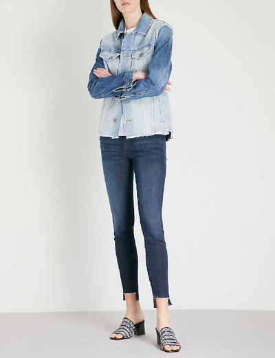 Shop Frame Womens Galvin Le Skinny De Jeanne Skinny Mid-rise Jeans 29