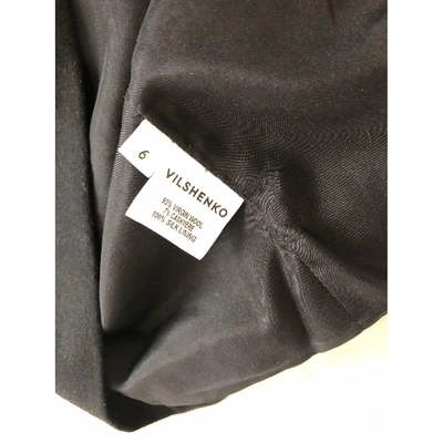 Pre-owned Vilshenko Wool Mid-length Skirt In Black