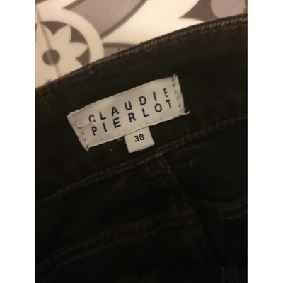 Pre-owned Claudie Pierlot Fall Winter 2019 Black Cotton Jeans