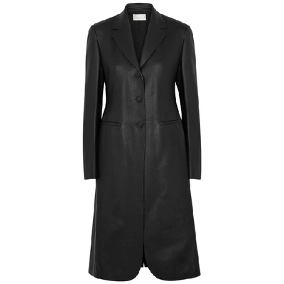 Shop The Row Panois Black Leather Coat