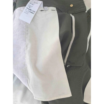 Pre-owned Loewe Khaki Cotton Trousers
