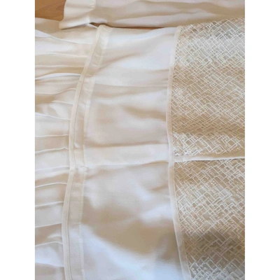 Pre-owned Derek Lam Mini Dress In White