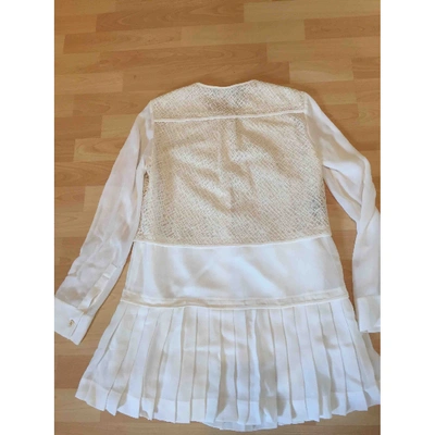 Pre-owned Derek Lam Mini Dress In White