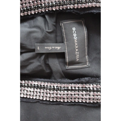 Pre-owned Bcbg Max Azria Black Cotton Jacket