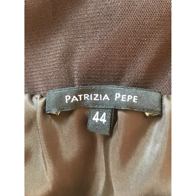 Pre-owned Patrizia Pepe Mini Dress In Brown