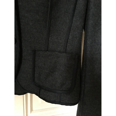 Pre-owned Luisa Cerano Anthracite Wool Jacket