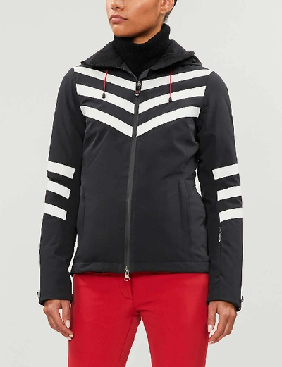 Shop Perfect Moment Pm Chevron S Day Jacket In Black Snow White