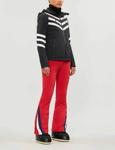 Shop Perfect Moment Pm Chevron S Day Jacket In Black Snow White