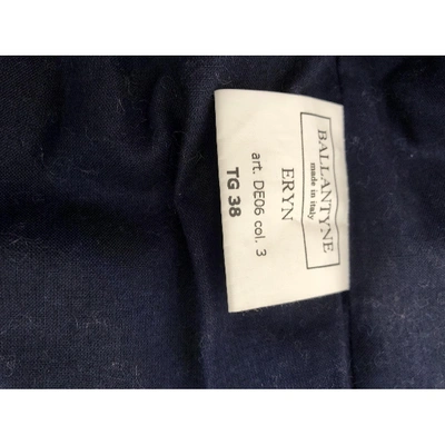 Pre-owned Ballantyne Wool Coat In Blue