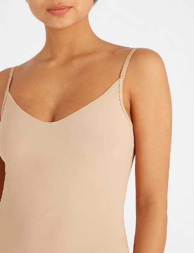 舀-颈部 超细纤维 马克西 滑 穿着