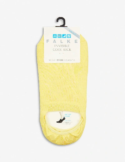 Shop Falke Women's 1330 Sunshine Cool Kick Anti-slip Stretch-woven Ankle Socks In 1330 Sunshine (yellow)