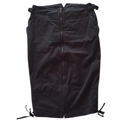 Pre-owned Prada Mid-length Skirt In Anthracite