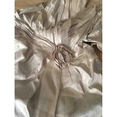 Pre-owned Louis Vuitton Silk Blouse In Beige