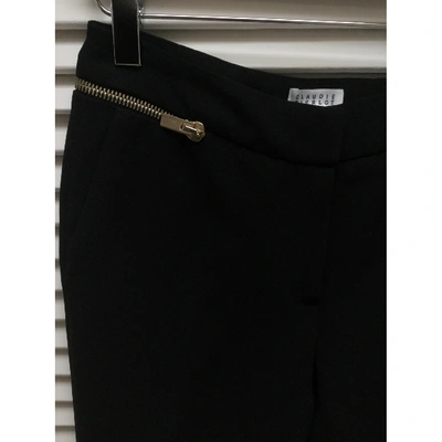 Pre-owned Claudie Pierlot Trousers In Black