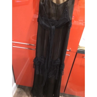 Pre-owned Vera Wang Maxi Dress In Black
