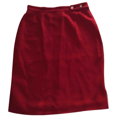 Pre-owned Valentino Mid-length Skirt In Red