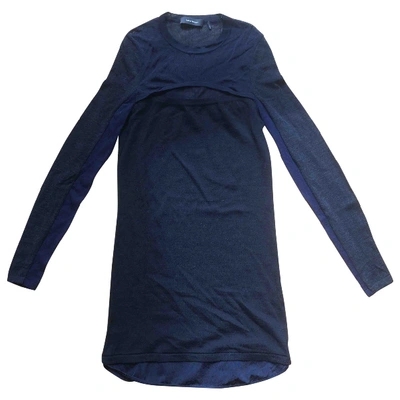 Pre-owned Isabel Marant Wool Mini Dress In Blue