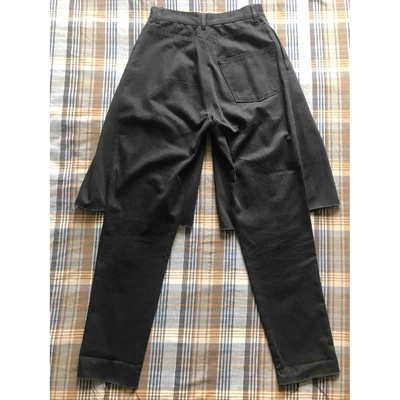 Pre-owned Ksenia Schnaider Black Cotton Trousers
