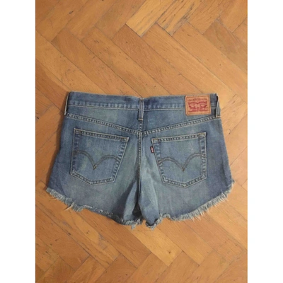Pre-owned Levi's Grey Cotton Shorts