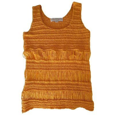 Pre-owned Michael Kors Vest In Yellow