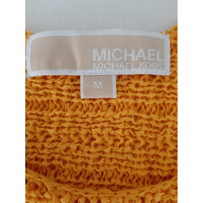 Pre-owned Michael Kors Vest In Yellow