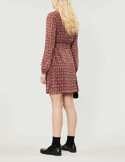 Shop Claudie Pierlot Rocaille Paisley-print Woven Mini Dress