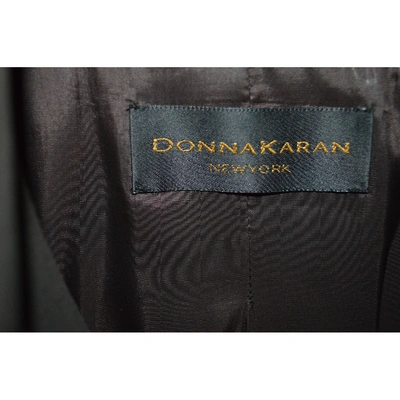 Pre-owned Donna Karan Wool Blazer In Black