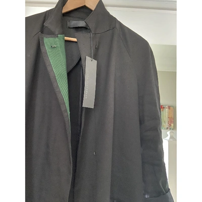 Pre-owned Haider Ackermann Linen Coat In Black