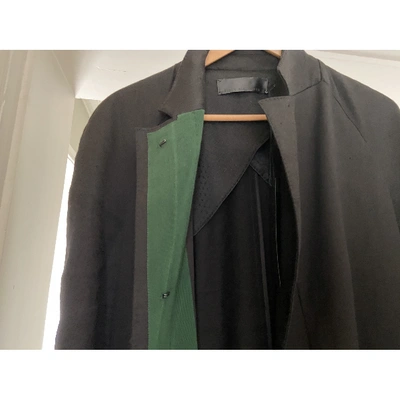 Pre-owned Haider Ackermann Linen Coat In Black