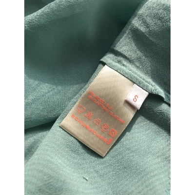 Pre-owned Schumacher Green Silk  Top