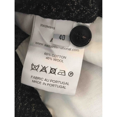 Pre-owned Aalto Trousers In Black