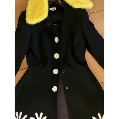 Pre-owned Natasha Zinko Wool Coat In Black