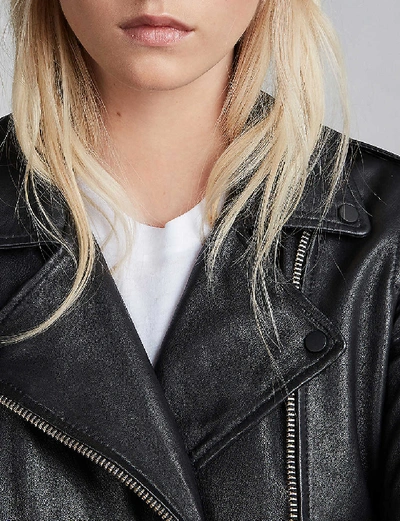 Shop Allsaints Balfern Leather Biker Jacket