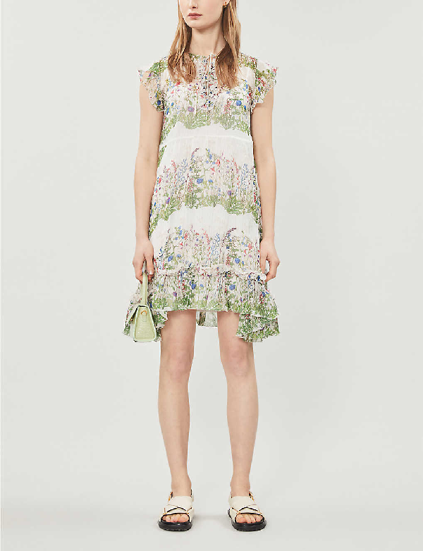 reinette dark green midi dress