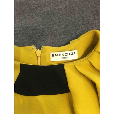 Pre-owned Balenciaga Yellow Dress