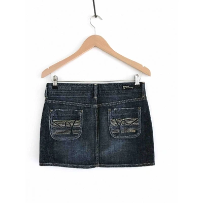 Pre-owned Citizens Of Humanity Mini Skirt In Navy