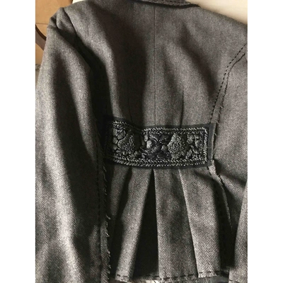 Pre-owned Philosophy Di Alberta Ferretti Wool Short Vest In Grey