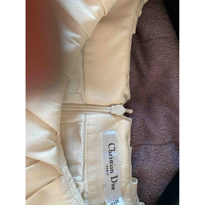 Pre-owned Dior Beige Cotton Dress